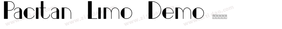 Pacitan Limo Demo字体转换